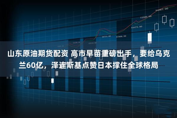 山东原油期货配资 高市早苗重磅出手，要给乌克兰60亿，泽连斯基点赞日本撑住全球格局