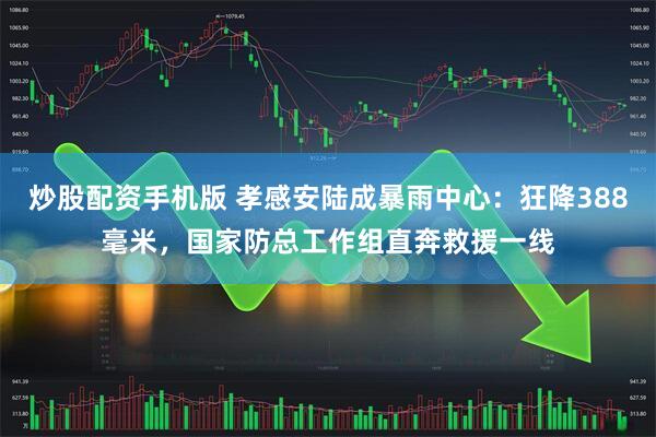 炒股配资手机版 孝感安陆成暴雨中心：狂降388毫米，国家防总工作组直奔救援一线